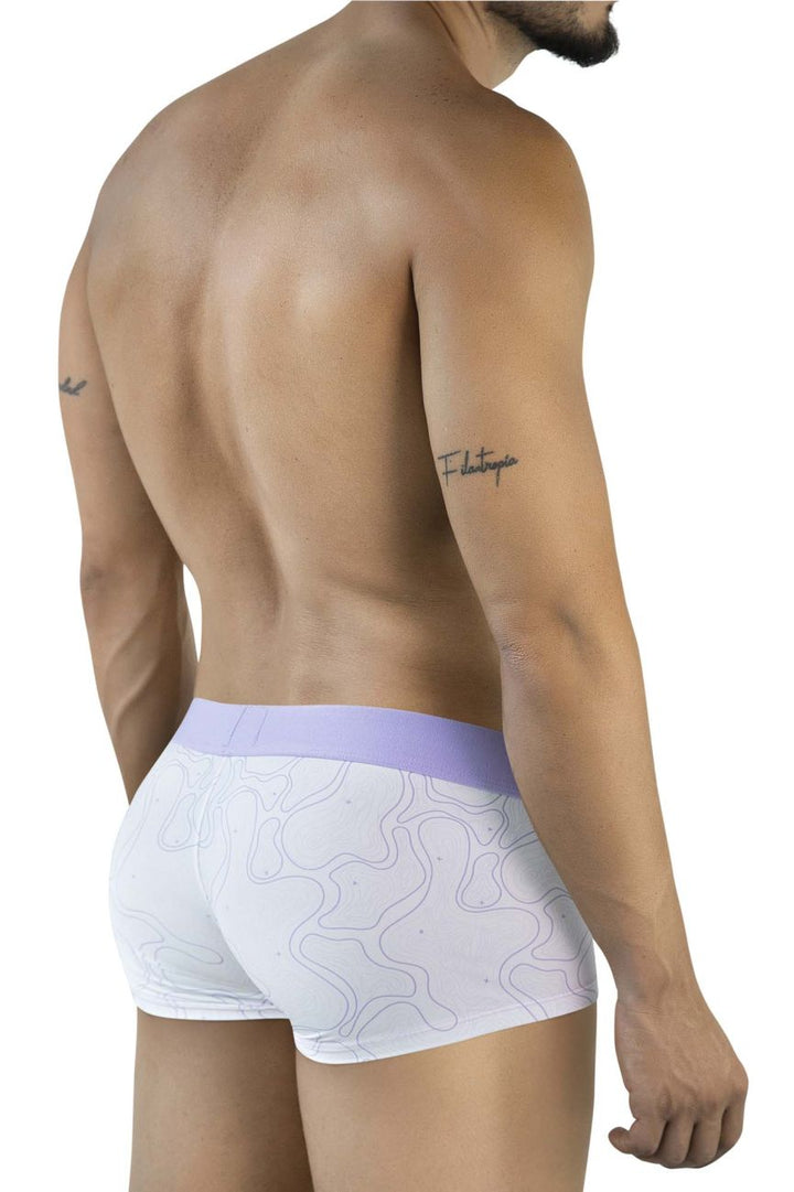 Clever Moda Maze Men's Trunk Underwear in Lilac – men's trunks