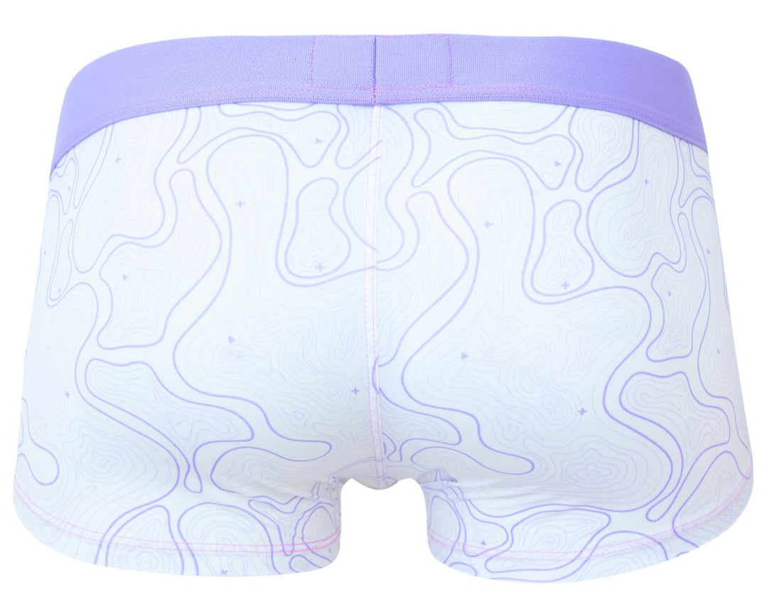 Clever Moda Maze Men's Trunk Underwear in Lilac – men's trunks