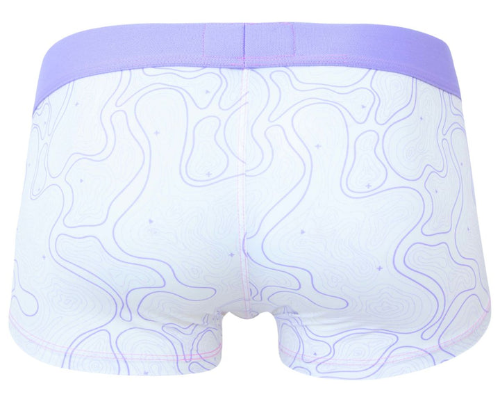 Clever Moda Maze Men's Trunk Underwear in Lilac – men's trunks