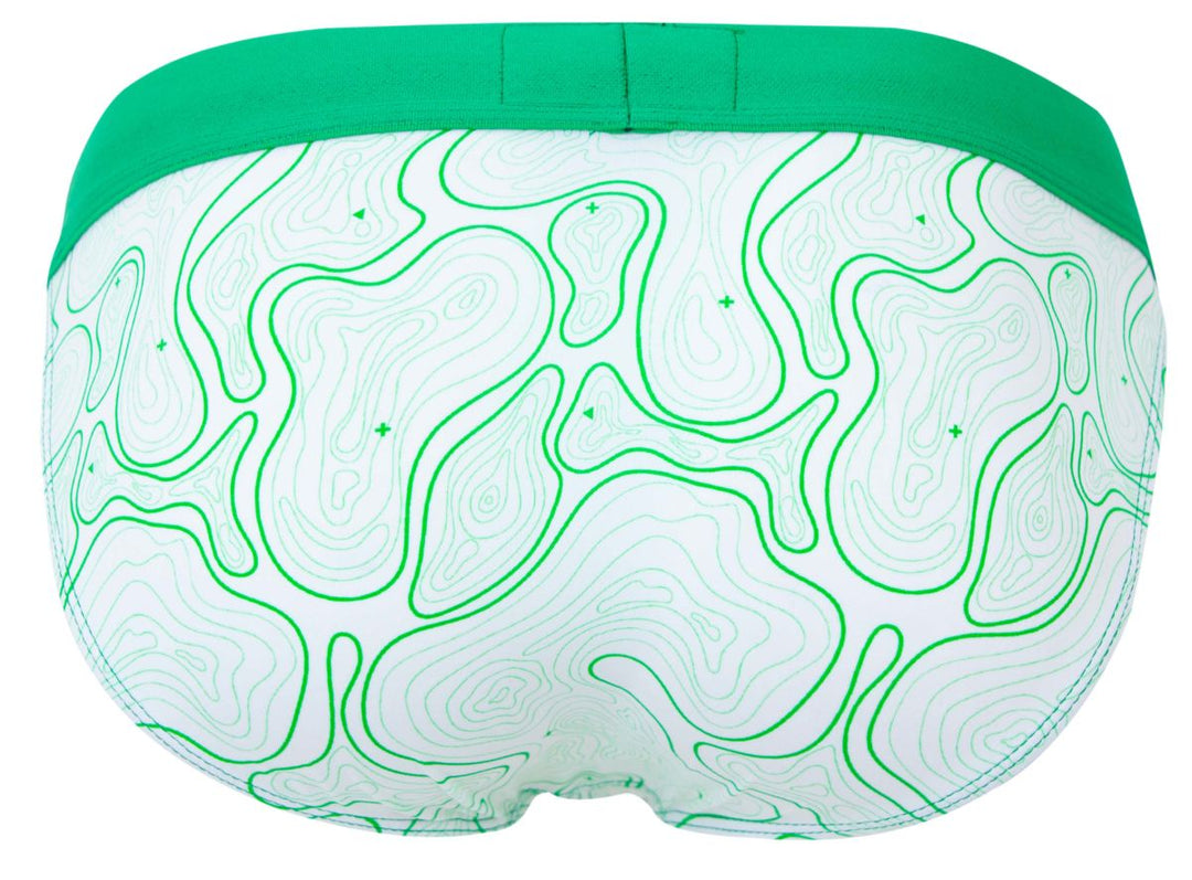 Clever Moda Maze Men's Bikini Brief in Green – men's briefs