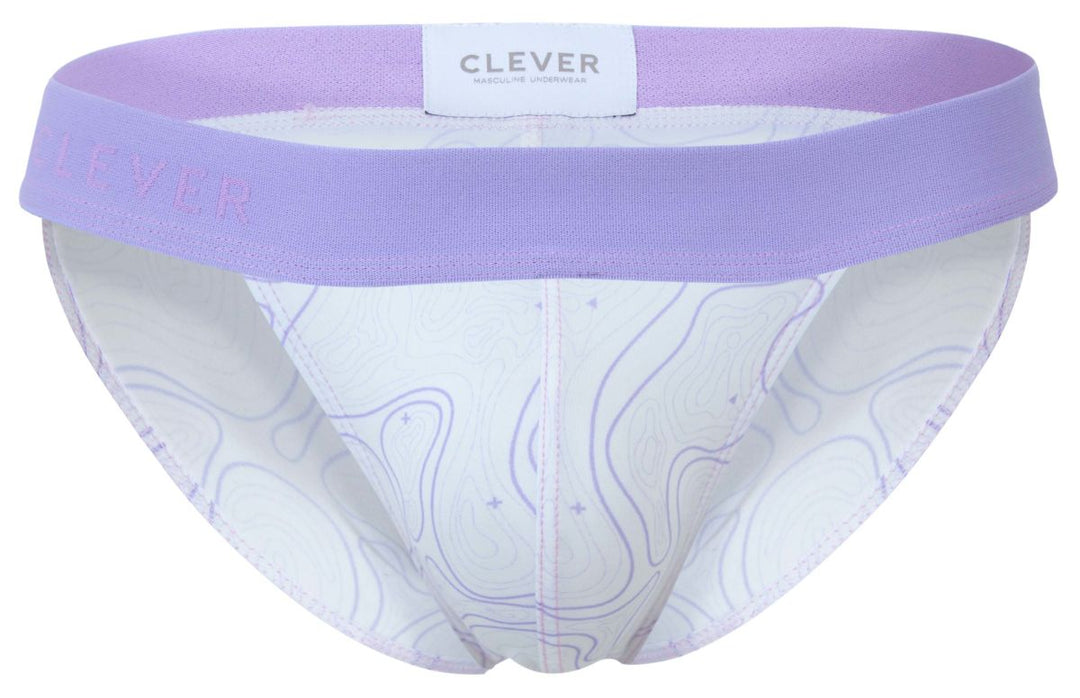 Clever Moda Maze Men's Bikini Brief in Lilac – men's briefs