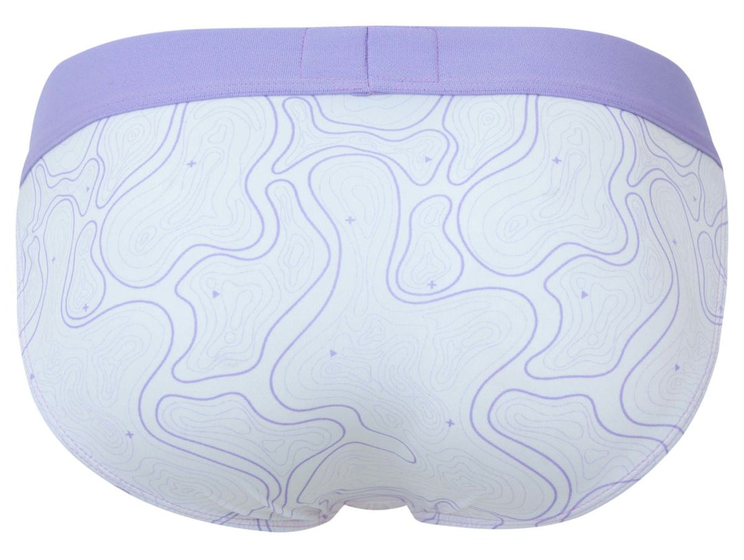 Clever Moda Maze Men's Bikini Brief in Lilac – men's briefs