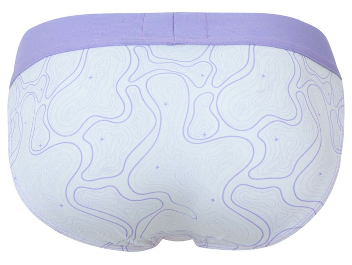 Clever Moda Maze Men's Bikini Brief in Lilac – men's briefs
