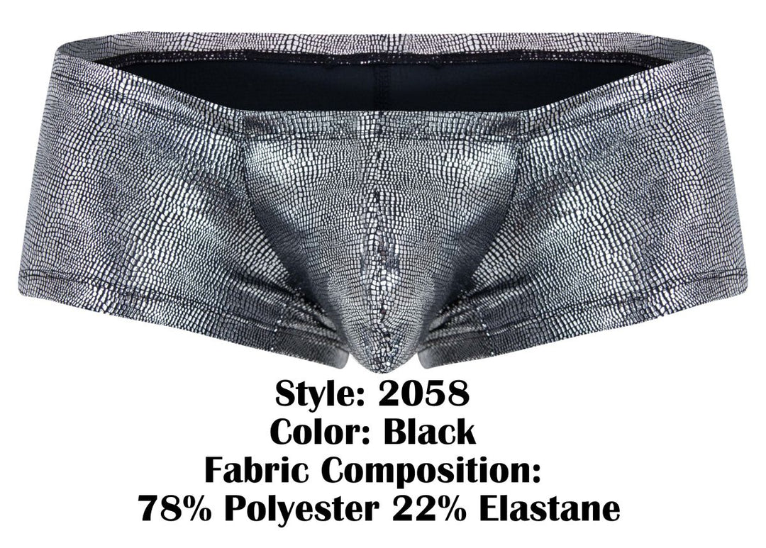 Clever Moda Sparkles Men's Trunk Underwear in Black – men's trunks
