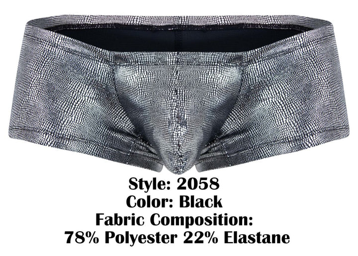 Clever Moda Sparkles Men's Trunk Underwear in Black – men's trunks