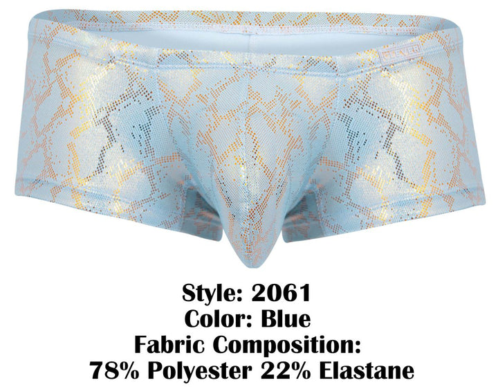 Clever Moda Diamond Men's Trunk Underwear in Blue – men's trunks