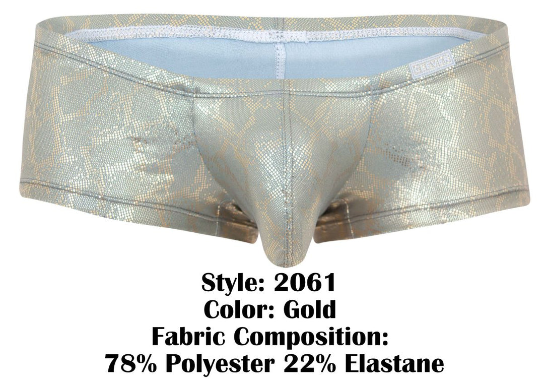 Clever Moda Diamond Men's Trunk Underwear in Gold – men's trunks