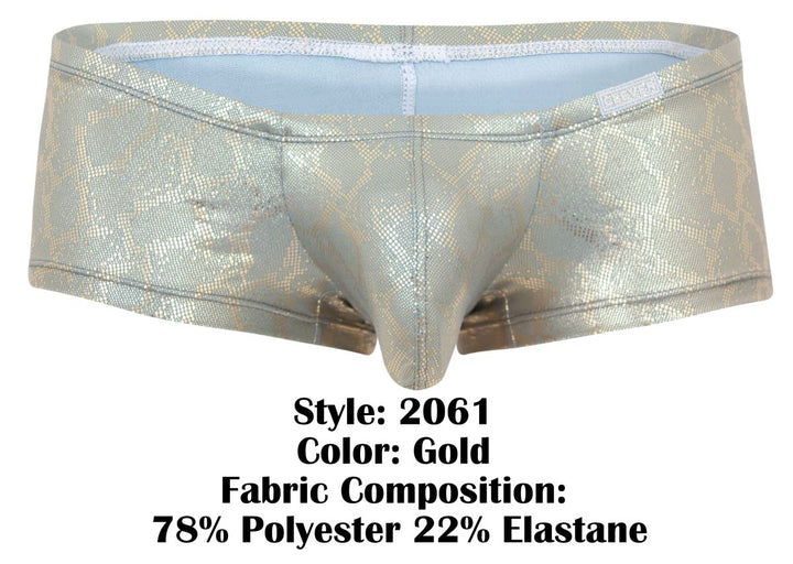 Clever Moda Diamond Men's Trunk Underwear in Gold – men's trunks