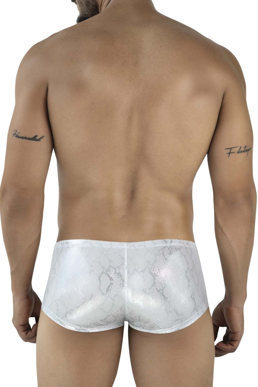 Clever Moda Diamond Men's Trunk Underwear in Silver – men's trunks