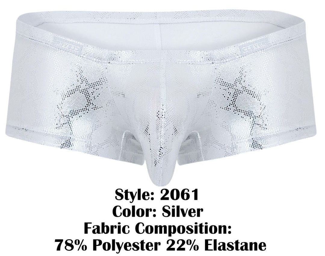 Clever Moda Diamond Men's Trunk Underwear in Silver – men's trunks