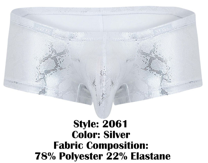Clever Moda Diamond Men's Trunk Underwear in Silver – men's trunks
