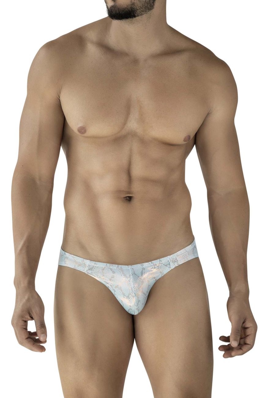 Clever Moda Diamond Men's Bikini Brief in Blue – men's briefs