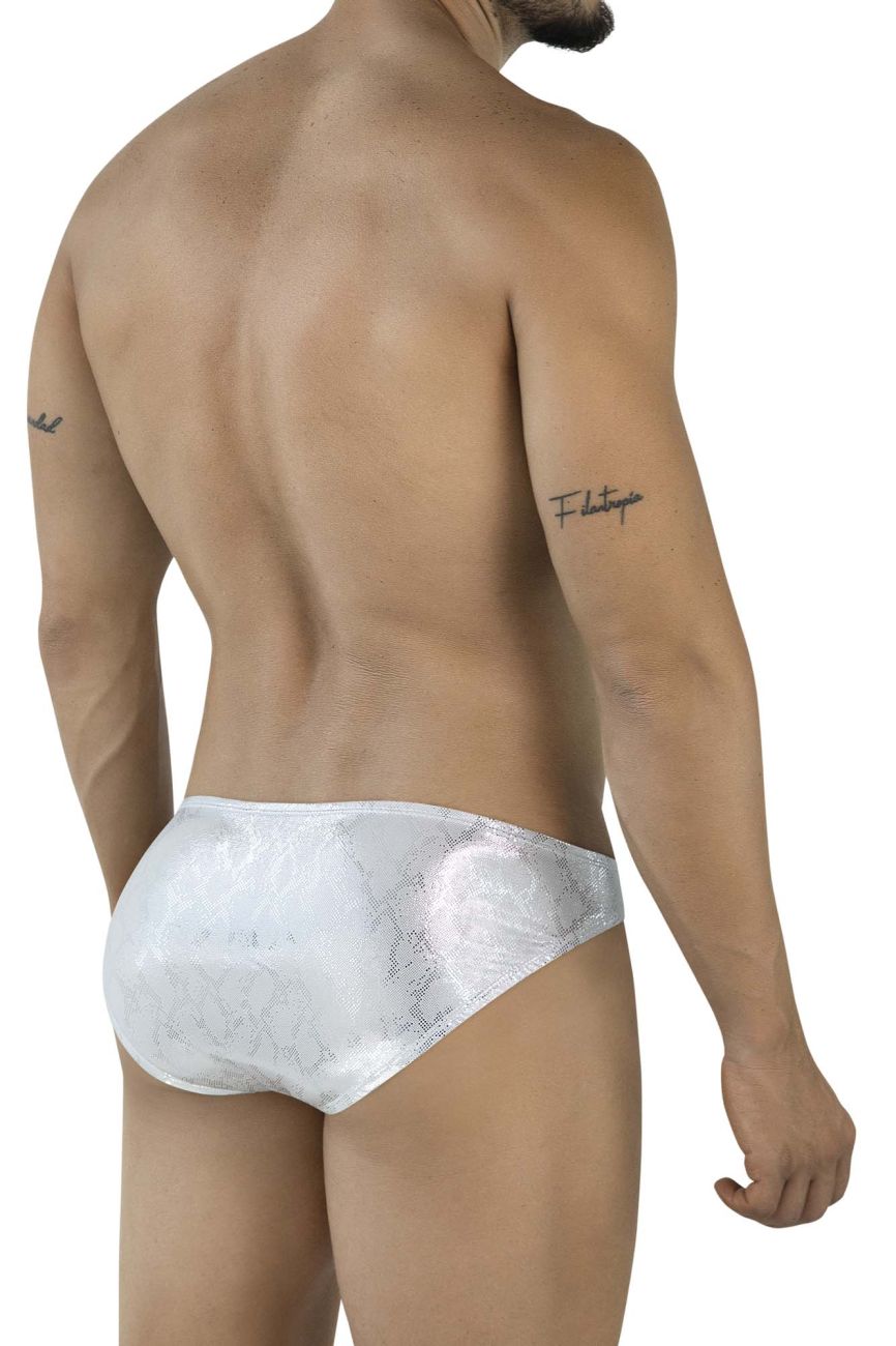 Clever Moda Diamond Men's Bikini Brief in Silver – men's briefs
