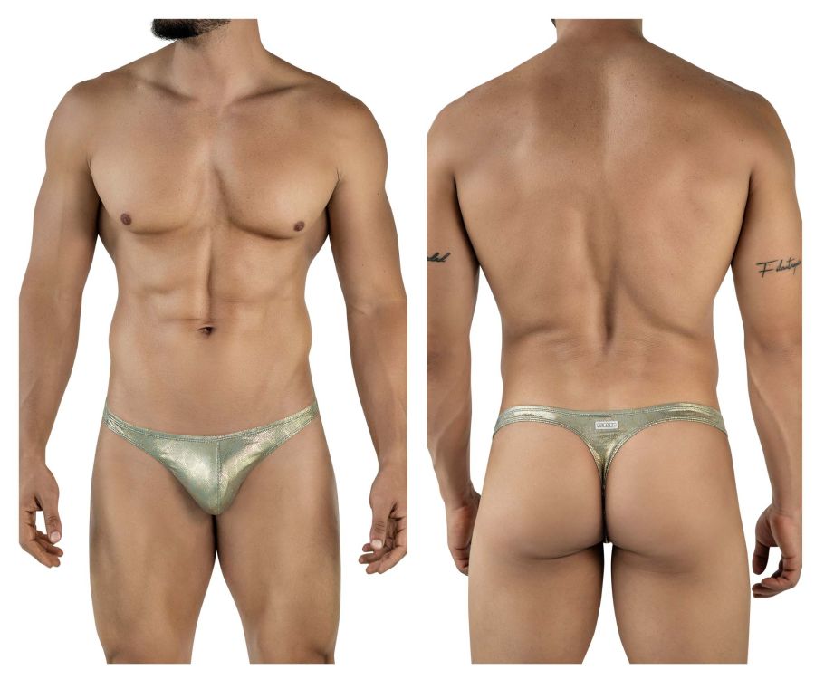 Clever Moda Diamond Men's Thong in Gold – men's thongs