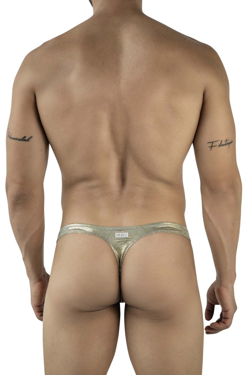 Clever Moda Diamond Men's Thong in Gold – men's thongs