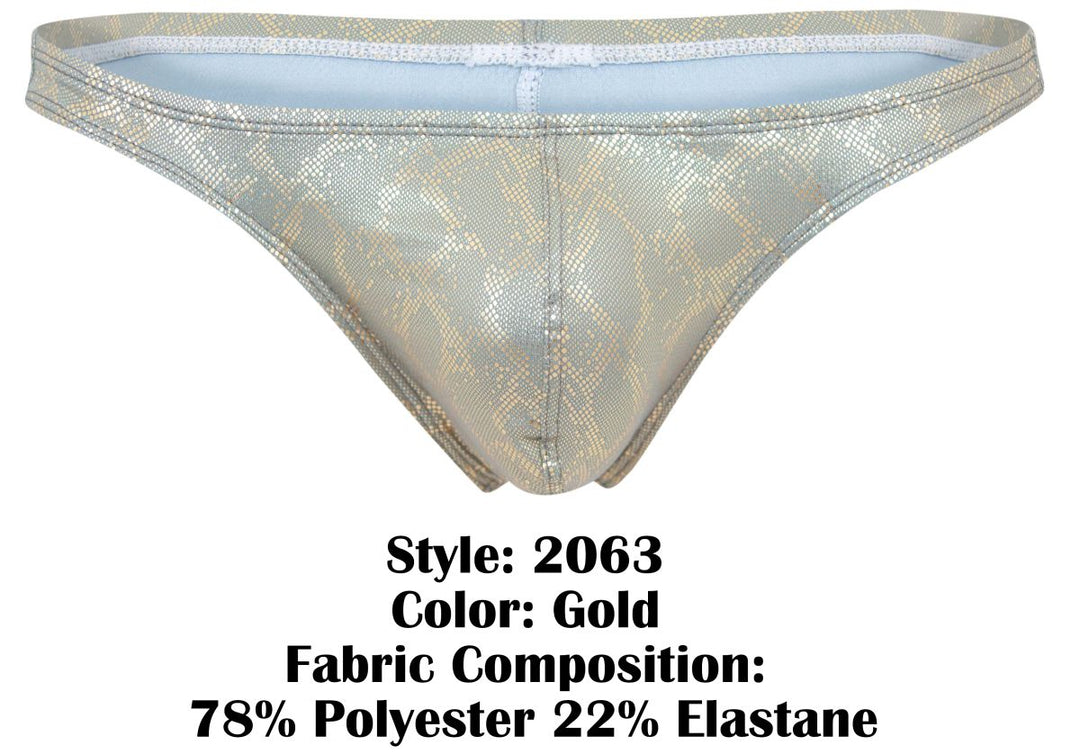 Clever Moda Diamond Men's Thong in Gold – men's thongs