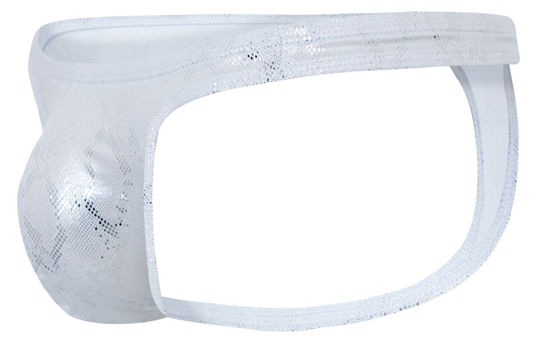 Clever Moda Diamond Men's Thong in Silver – men's thongs