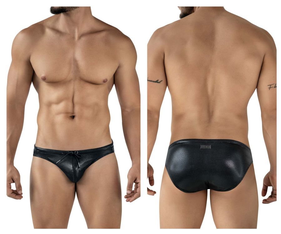 Clever Moda Gorgona Men's Swim Brief in Black – men's swimwear