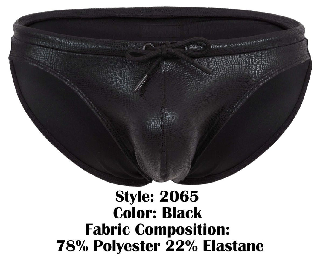 Clever Moda Gorgona Men's Swim Brief in Black – men's swimwear