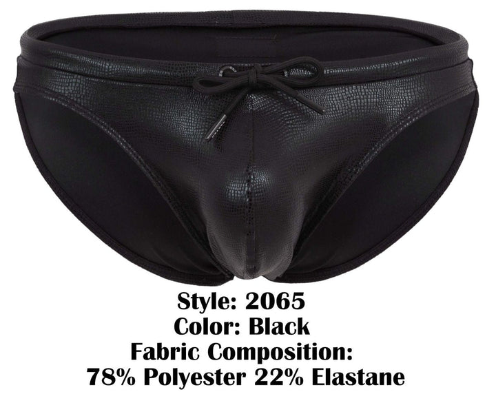 Clever Moda Gorgona Men's Swim Brief in Black – men's swimwear