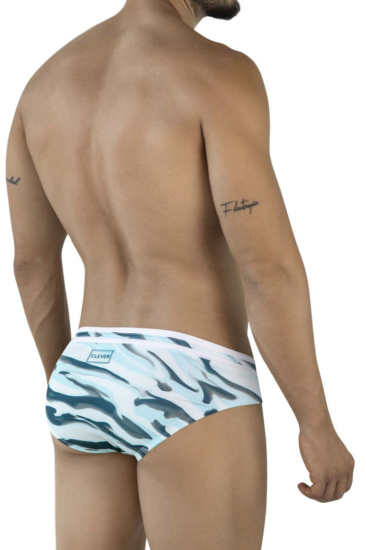 Clever Moda Baru Men's Swim Brief in Blue – men's swimwear