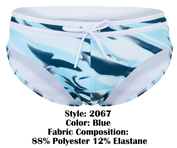 Clever Moda Baru Men's Swim Brief in Blue – men's swimwear