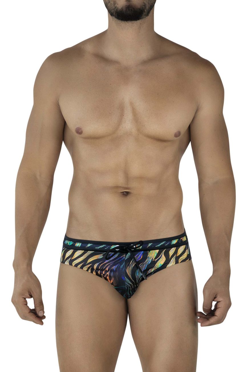 Clever Moda Tumaco Men's Swim Brief in Black – men's swimwear