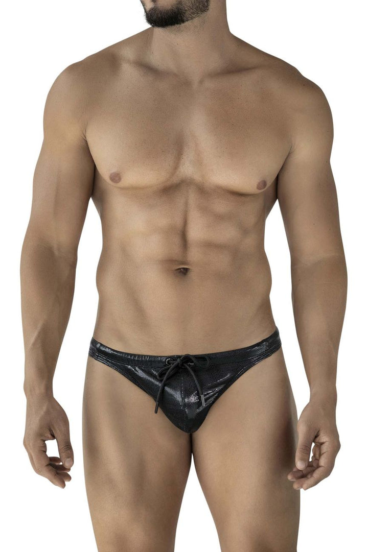 Clever Moda Gorgona Men's Swim Brief in Black – men's swimwear