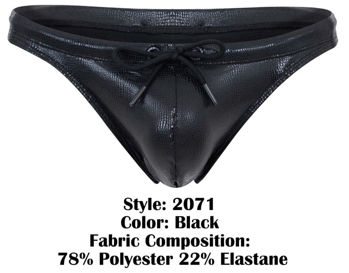 Clever Moda Gorgona Men's Swim Brief in Black – men's swimwear
