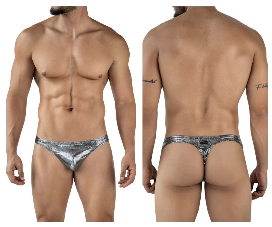 Clever Moda Sparkles Men's Thong in Black – men's thongs