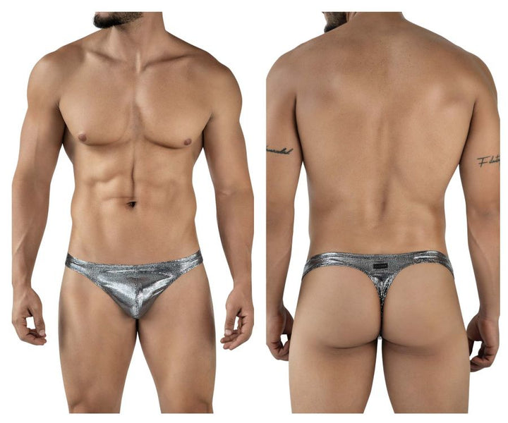 Clever Moda Sparkles Men's Thong in Black – men's thongs