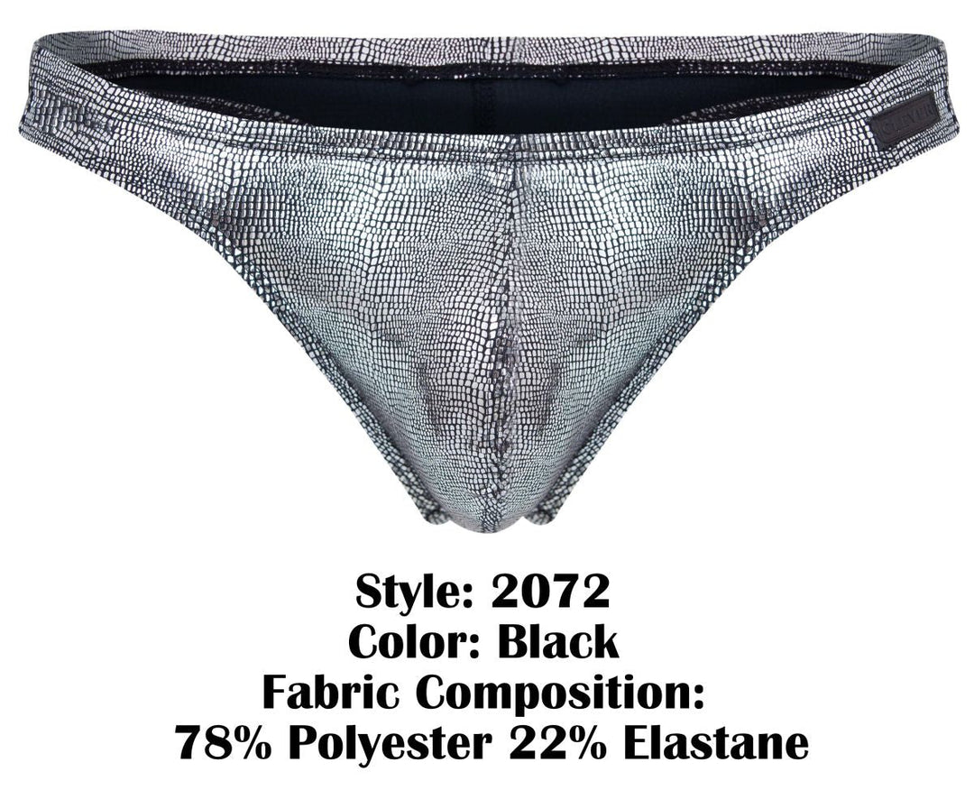 Clever Moda Sparkles Men's Thong in Black – men's thongs