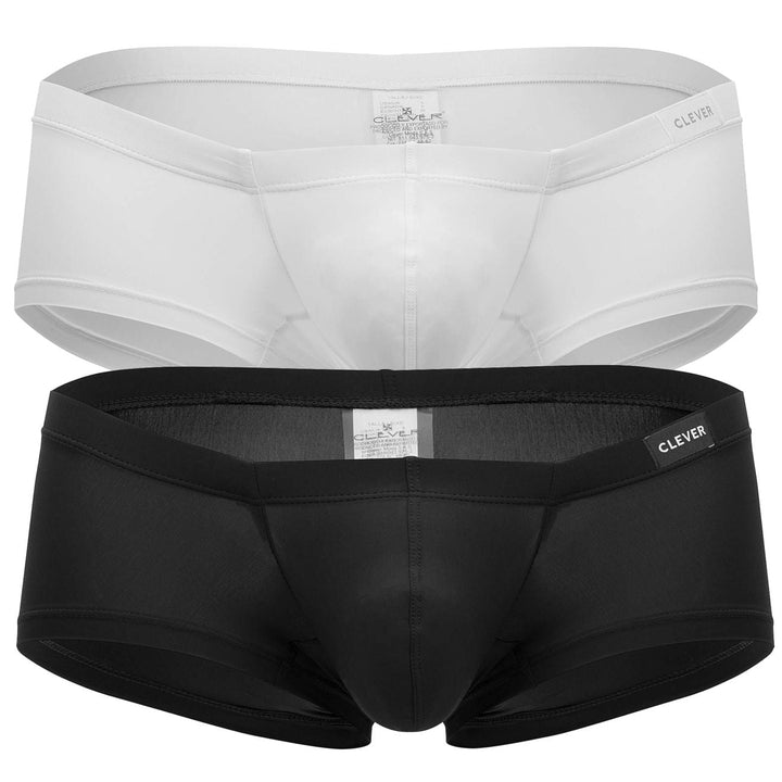Clever Moda 2PK Australian Men's Trunk Underwear in Black White – men's trunks