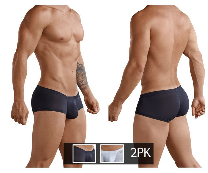 Clever Moda 2PK Australian Men's Trunk Underwear in Black White – men's trunks