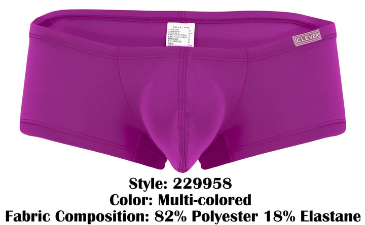 Clever Moda 3PK Australian Latin Men's Trunk Underwear in Multi Colored – men's trunks