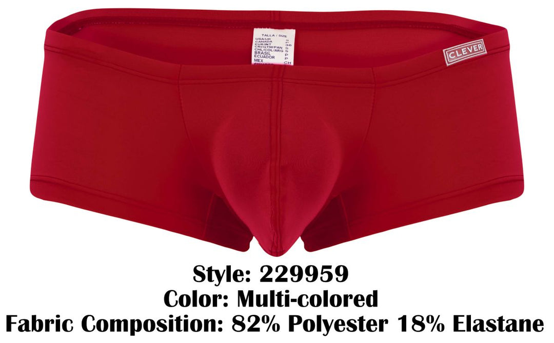Clever Moda 3PK Australian Latin Men's Trunk Underwear in Multi Colored – men's trunks