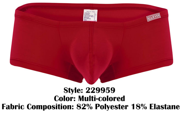 Clever Moda 3PK Australian Latin Men's Trunk Underwear in Multi Colored – men's trunks