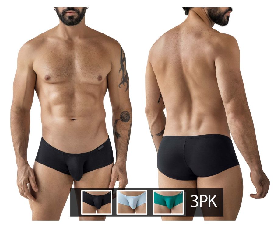 Clever Moda 3PK Australian Latin Men's Trunk Underwear in Multi Colored – men's trunks