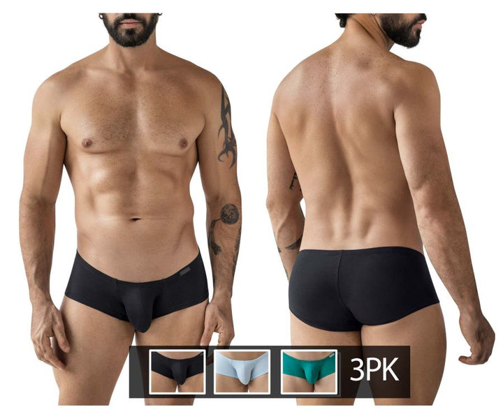Clever Moda 3PK Australian Latin Men's Trunk Underwear in Multi Colored – men's trunks