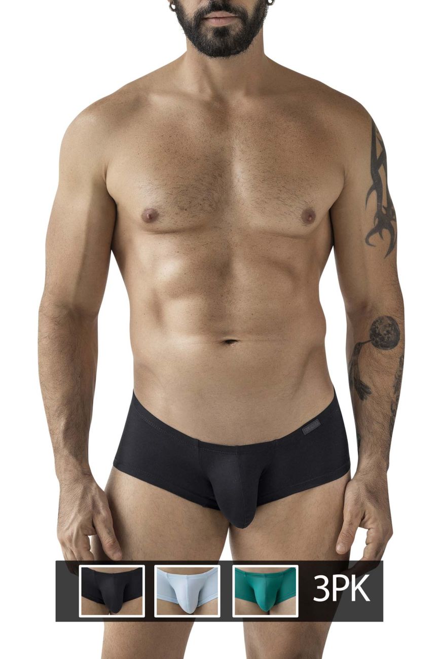 Clever Moda 3PK Australian Latin Men's Trunk Underwear in Multi Colored – men's trunks