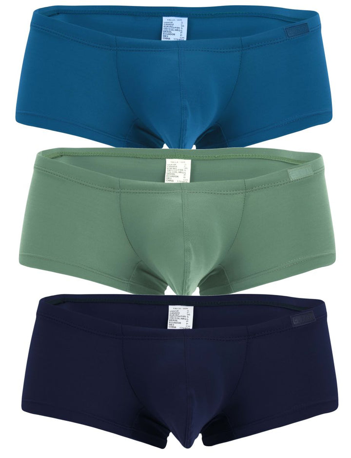 Clever Moda 3PK Australian Latin Men's Trunk Underwear in Multi Colored – men's trunks