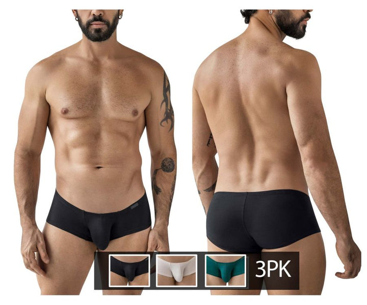Clever Moda 3PK Australian Latin Men's Trunk Underwear in Multi Colored – men's trunks