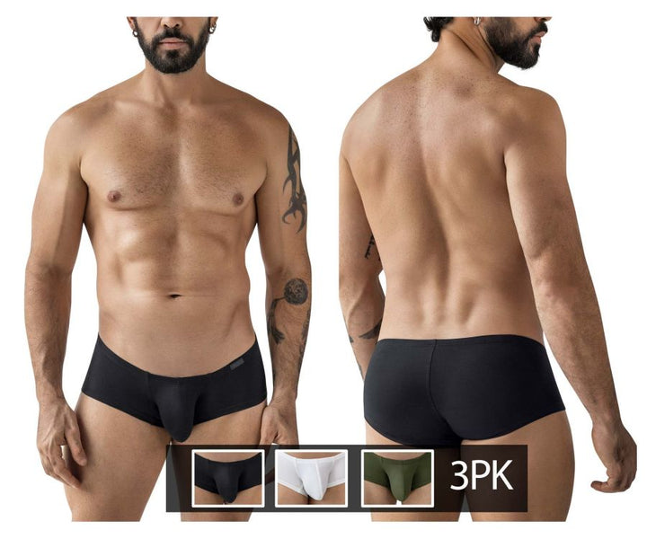 Clever Moda 3PK Australian Latin Men's Trunk Underwear in Multi Colored – men's trunks
