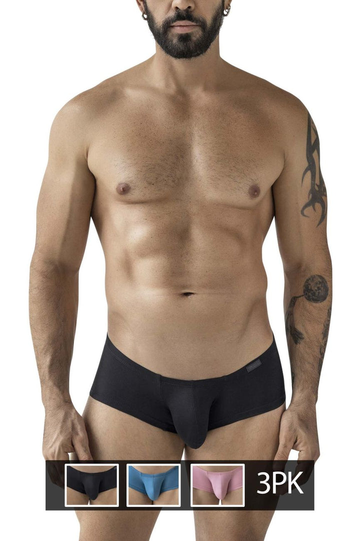 Clever Moda 3PK Australian Latin Men's Trunk Underwear in Multi Colored – men's trunks