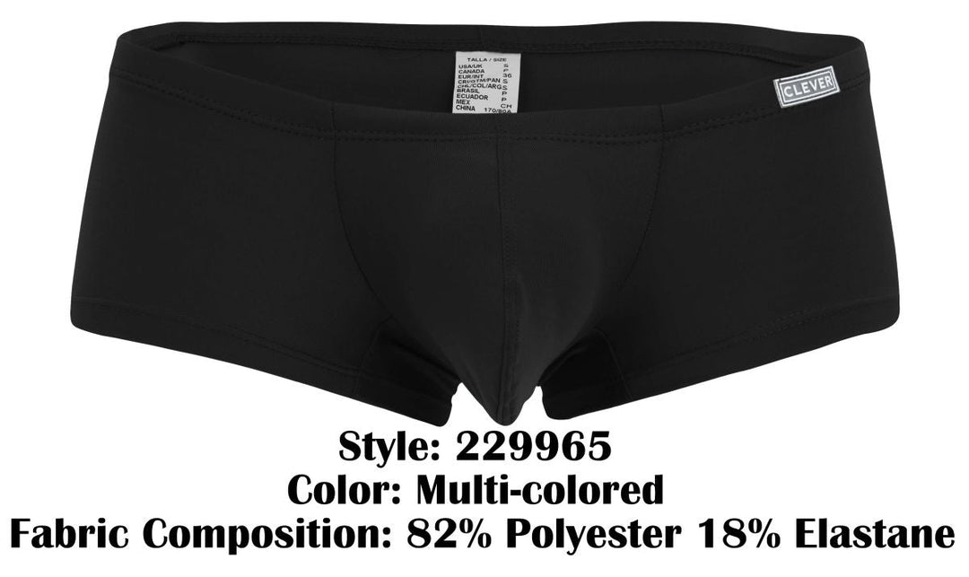 Clever Moda 3PK Australian Latin Men's Trunk Underwear in Multi Colored – men's trunks