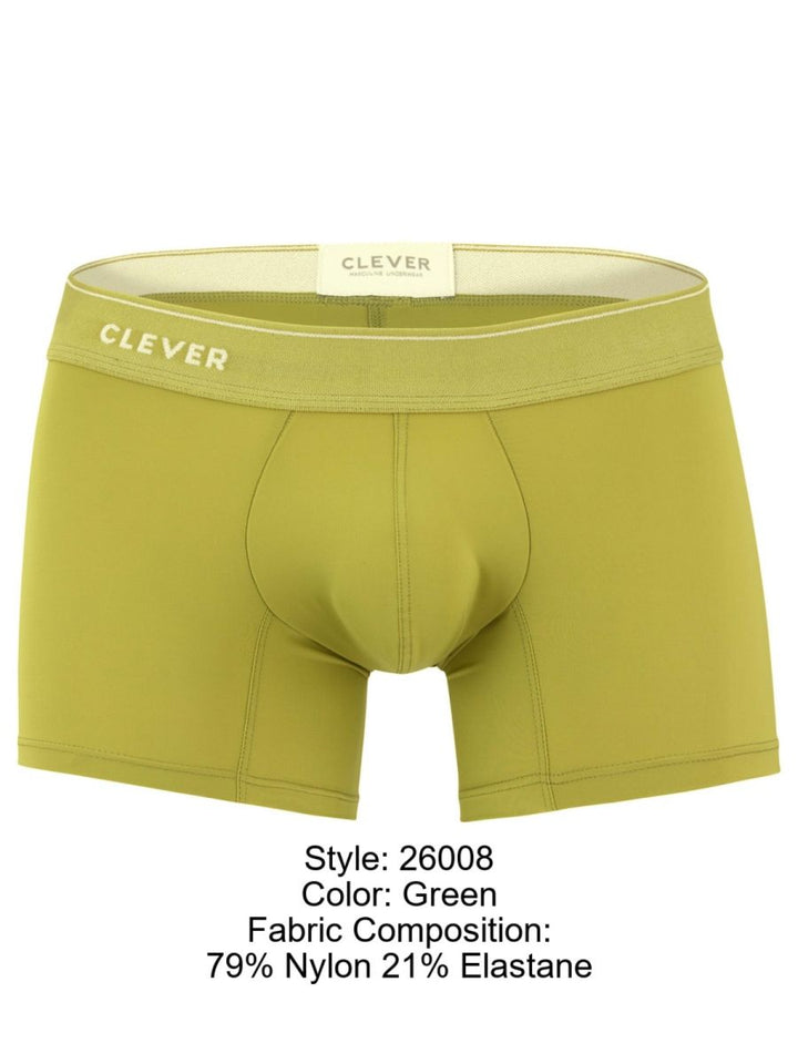 Clever Moda Atenea Men's Boxer Brief in Green – men's boxer briefs