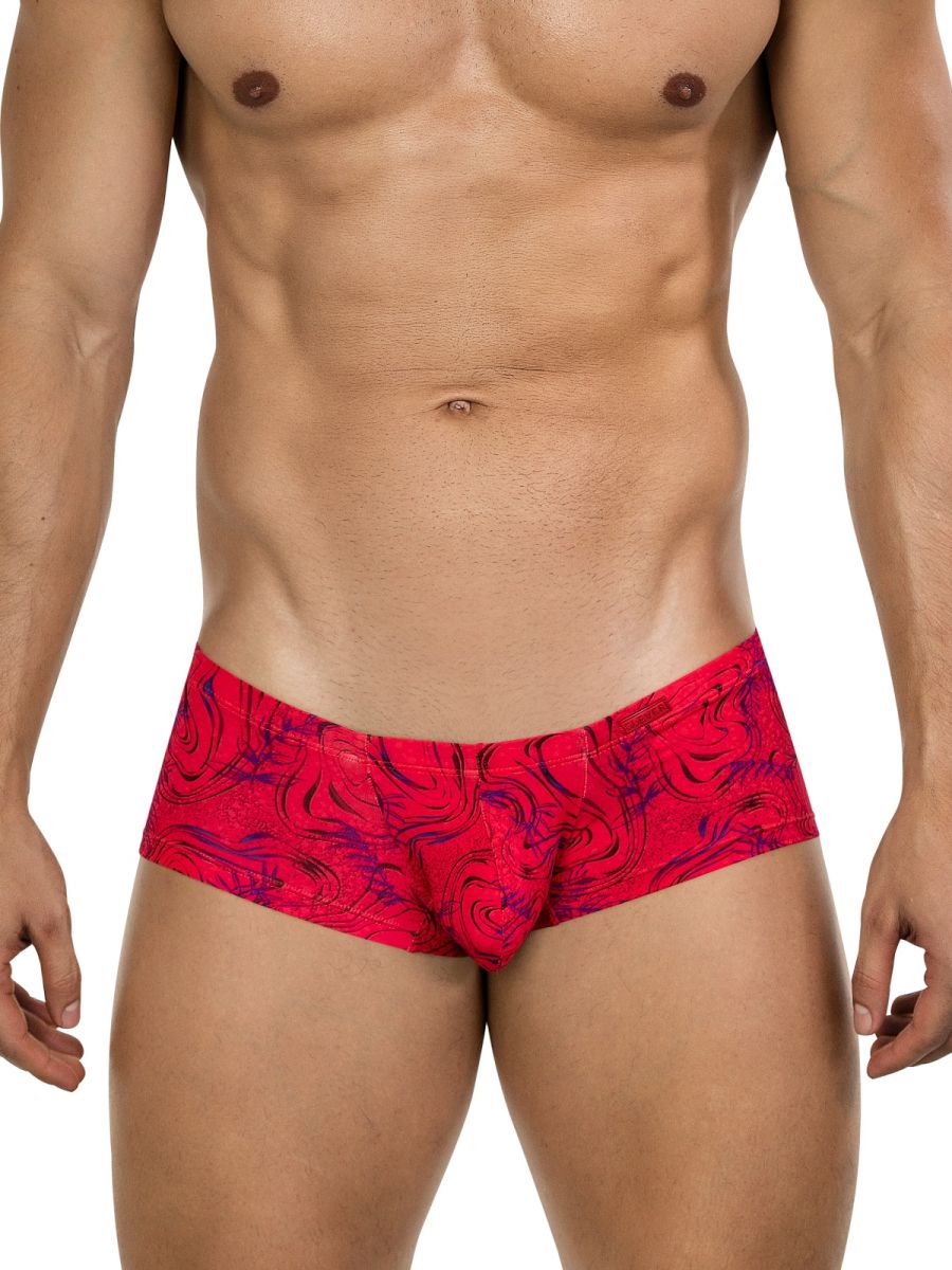 Clever Moda Helion Men's Trunk Underwear in Red – men's trunks