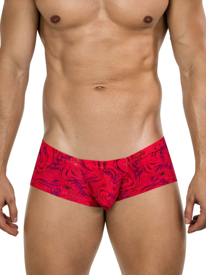 Clever Moda Helion Men's Trunk Underwear in Red – men's trunks