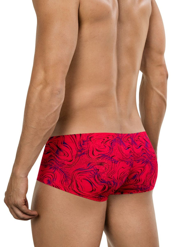 Clever Moda Helion Men's Trunk Underwear in Red – men's trunks