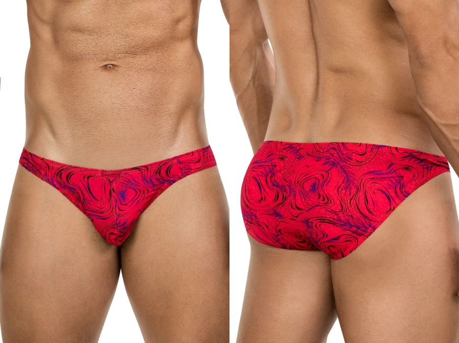 Clever Moda Helion Men's Bikini Brief in Red – men's briefs